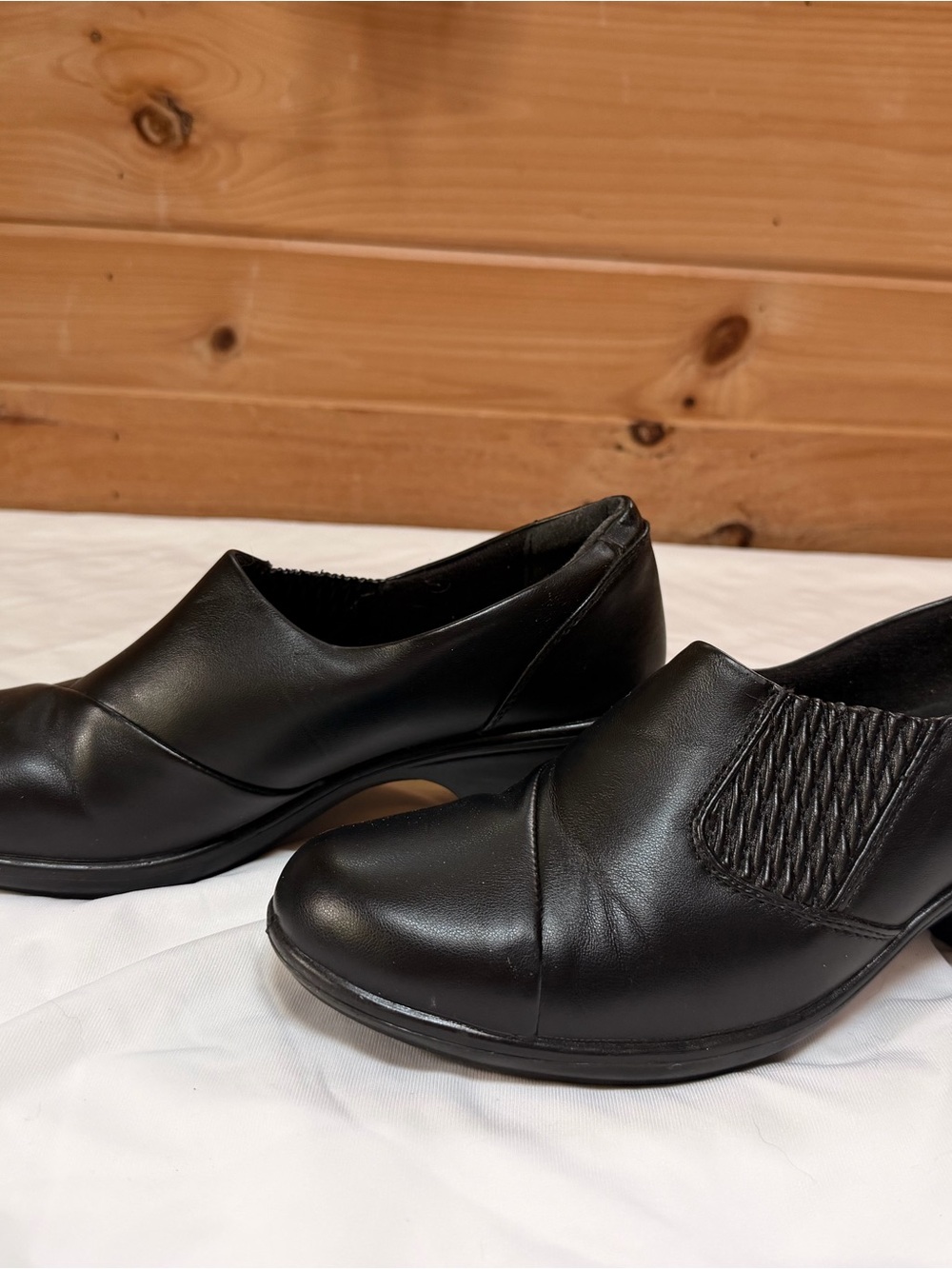 Women's Black Slip-On Comfort Loafers